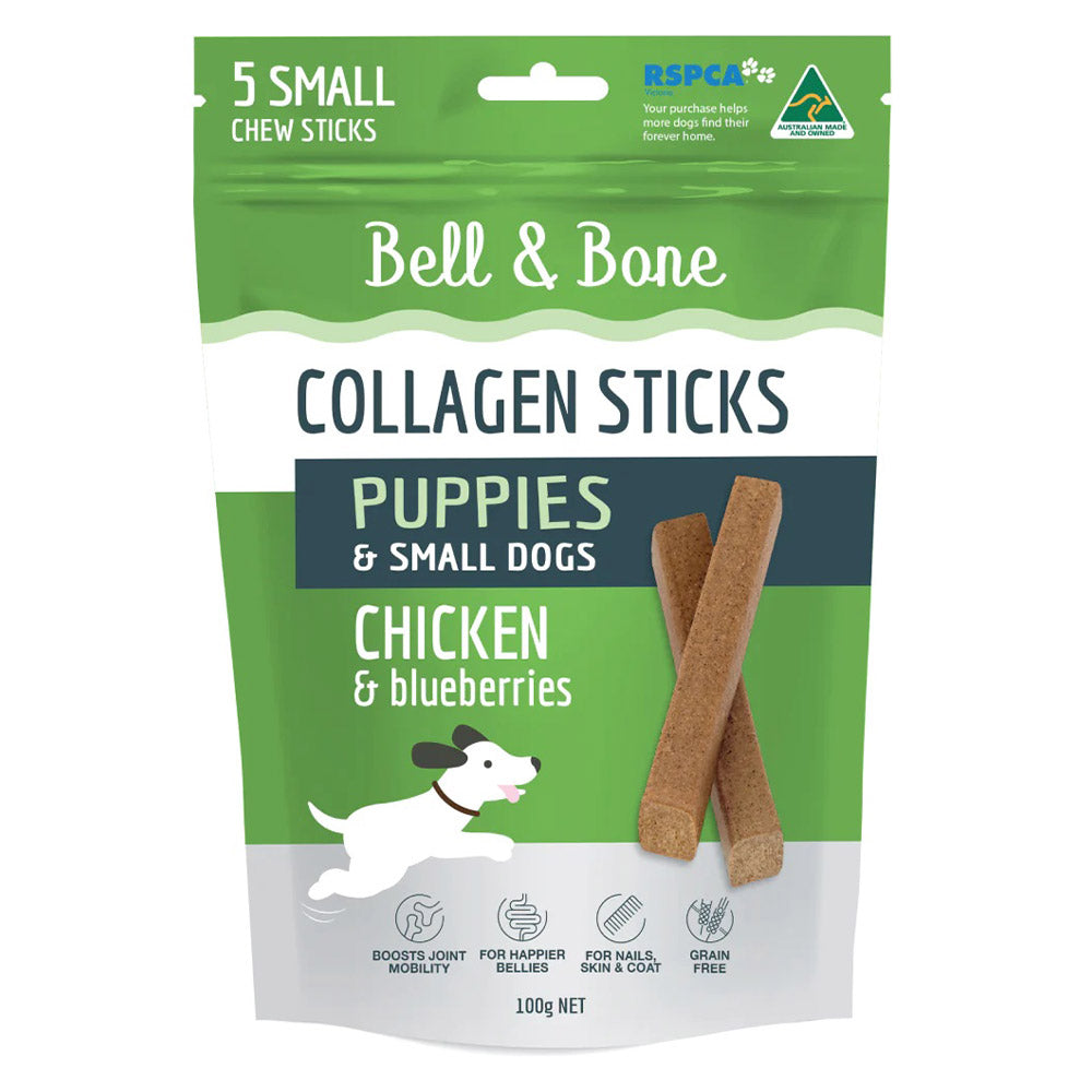 Bell And Bone Collagen Chew Sticks Chicken And Blueberries For Adult Dogs