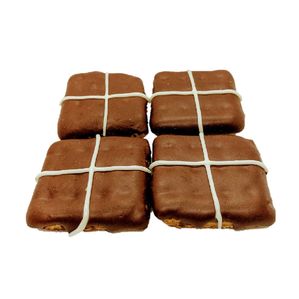 Huds And Toke - Easter Hot Cross Bun Cookie - Box Of 30