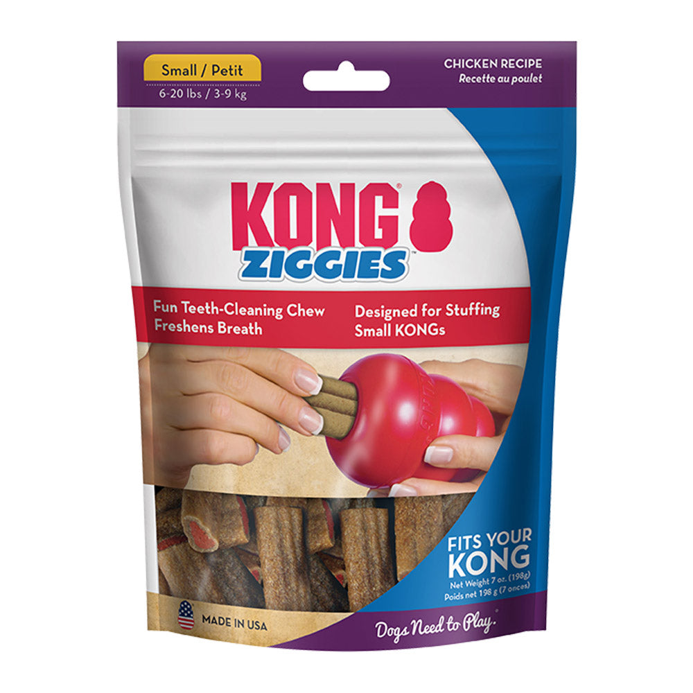 Kong Ziggies Stuffin Chicken Recipe Treats For Dogs Large