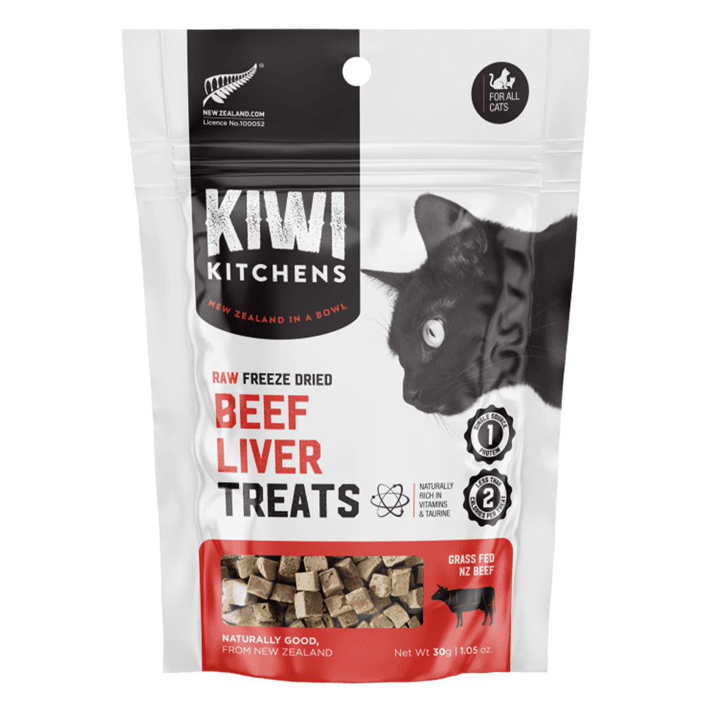 Kiwi Kitchens Raw Freeze Dried Beef Liver Cat Treats