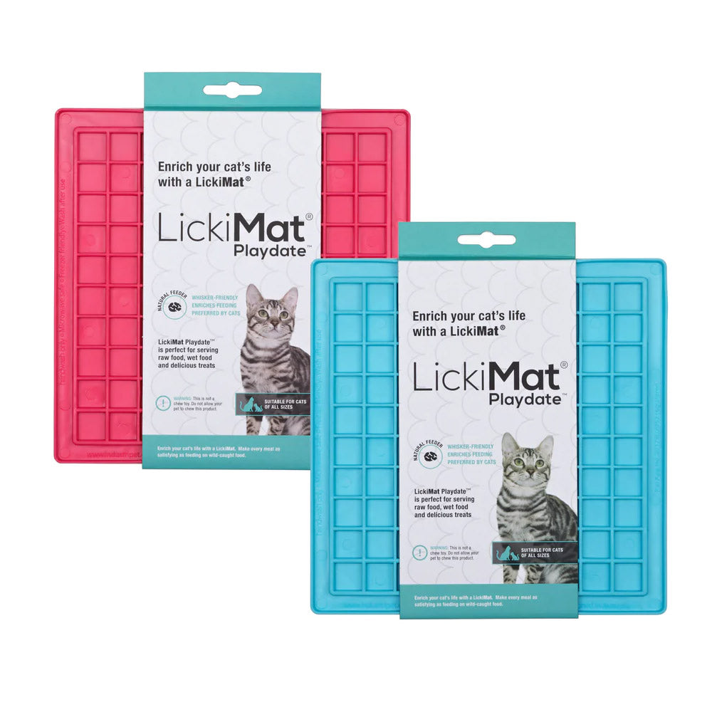 Lickimat Classic Playdate Cat Turquoise