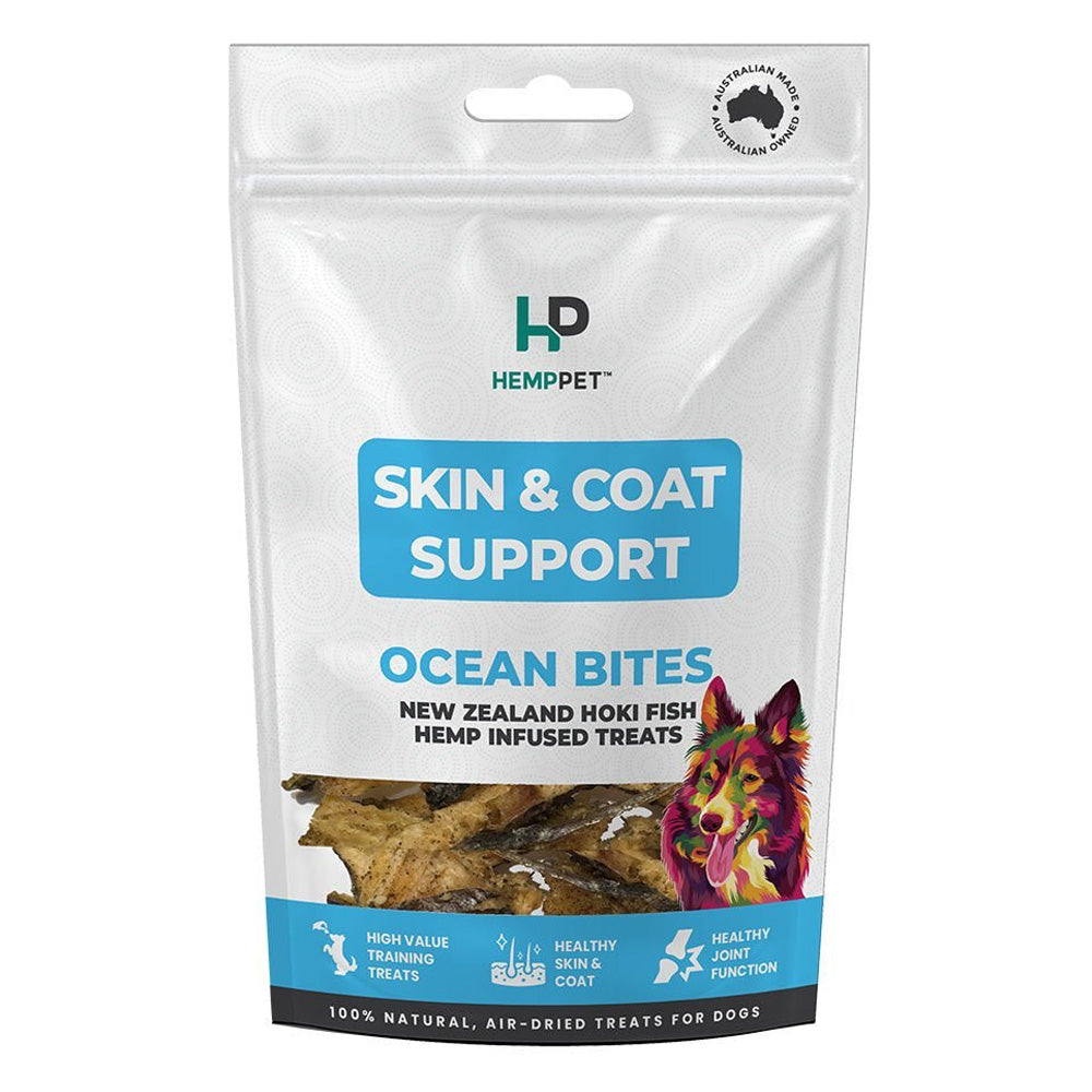 Hemppet Skin & Coat Support Ocean Bites For Dogs