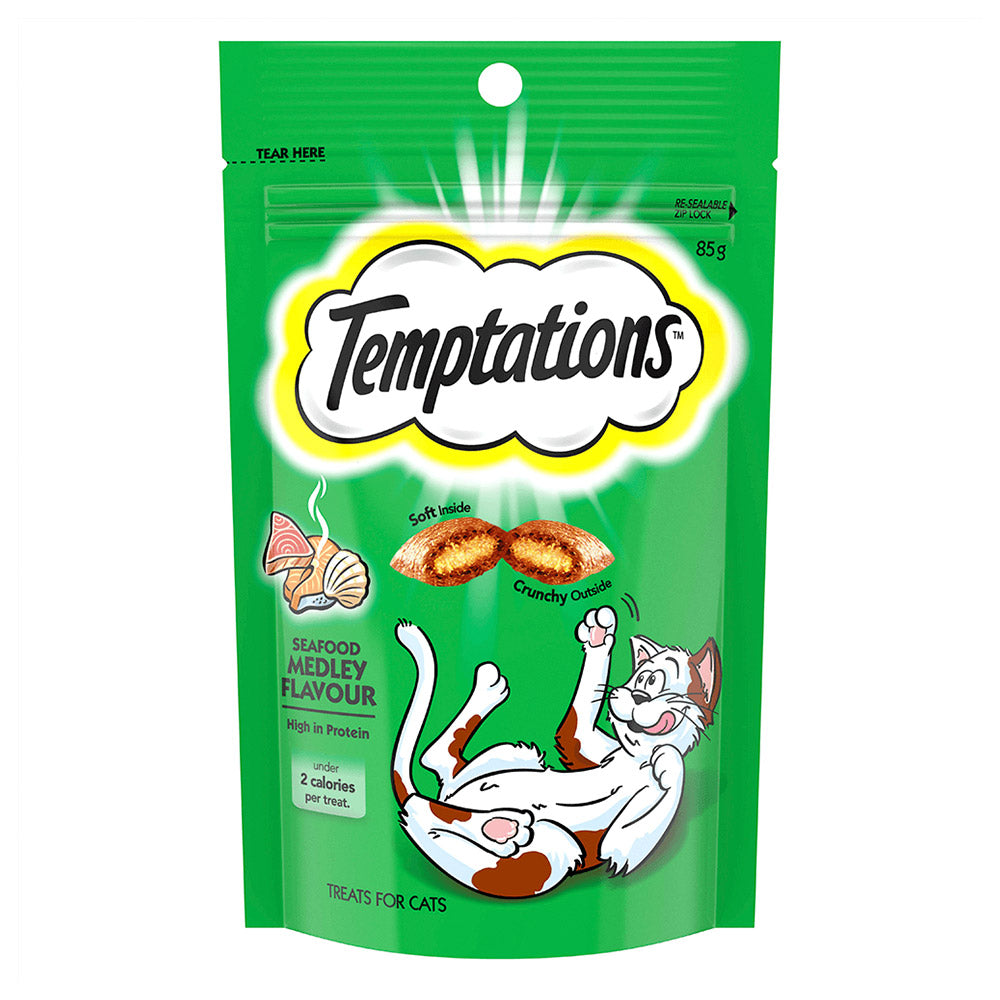 Temptations Seafood Medley Cat Treats 180Gm