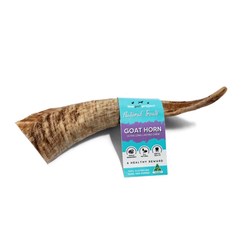 The Pet Project Natural Dog Treats Goat Horn (15-20Cm)