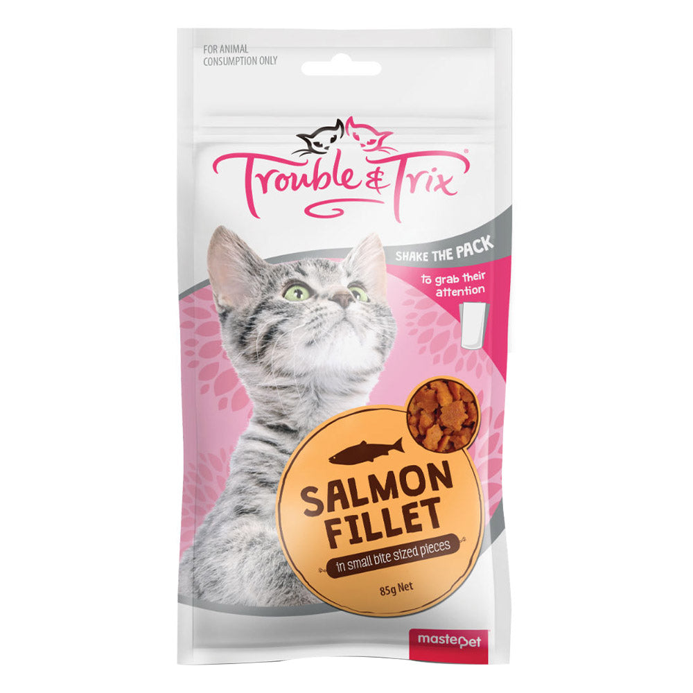 Trouble & Trix Salmon Fillet Cat Treats 85Gm