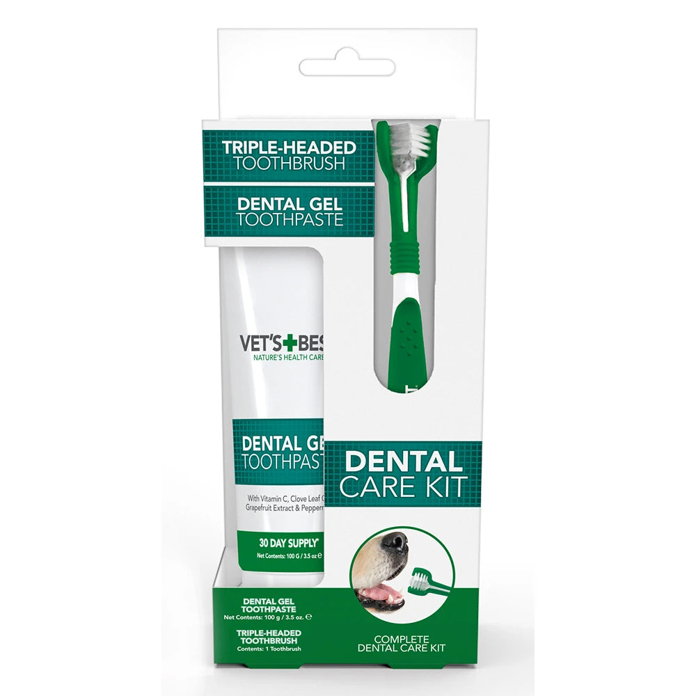 Vet's Best Nature's Health Care Dental Care Kit for Dogs
