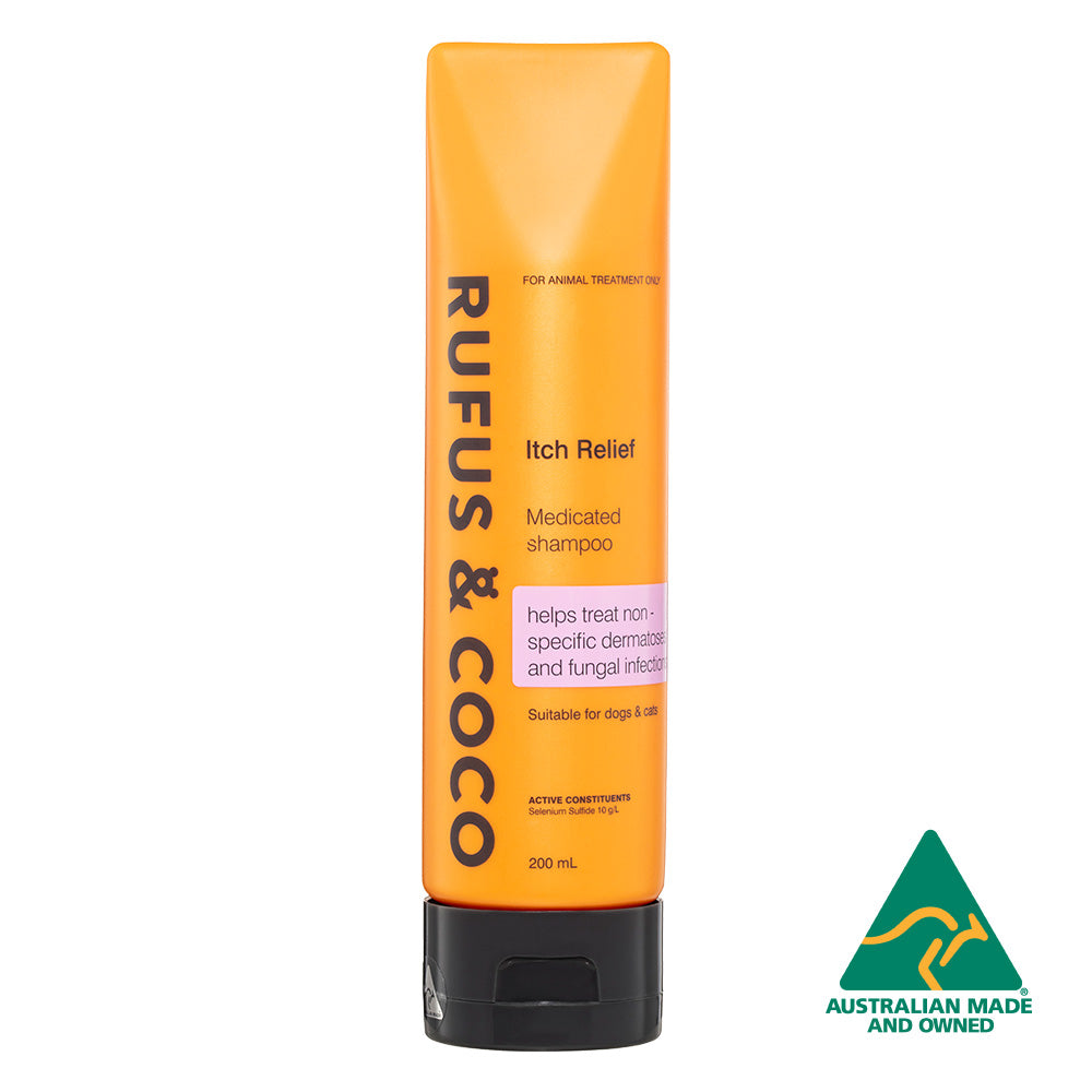 Rufus & Coco Itch Relief Medicated Shampoo for Dogs and Cats