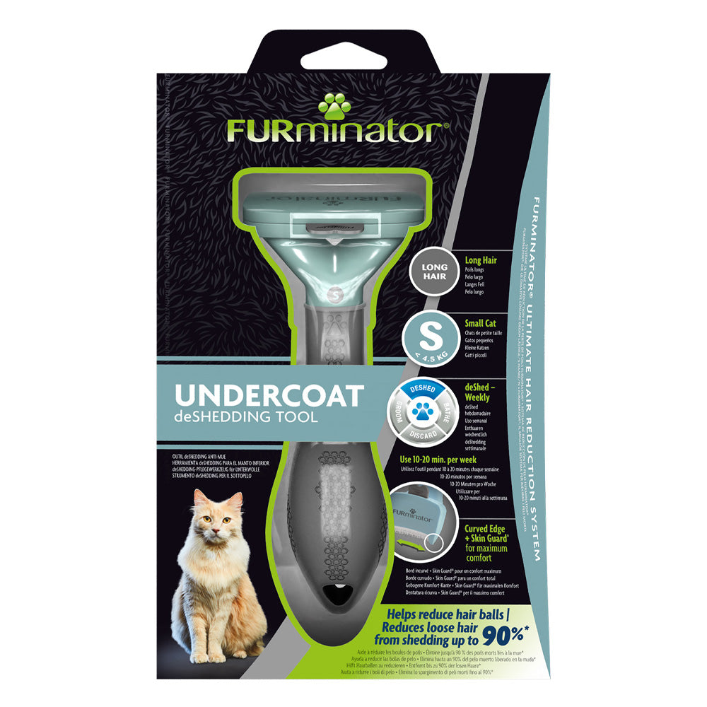 Furminator Undercoat Deshedding Tool For Long Hair Cats Medium/Large