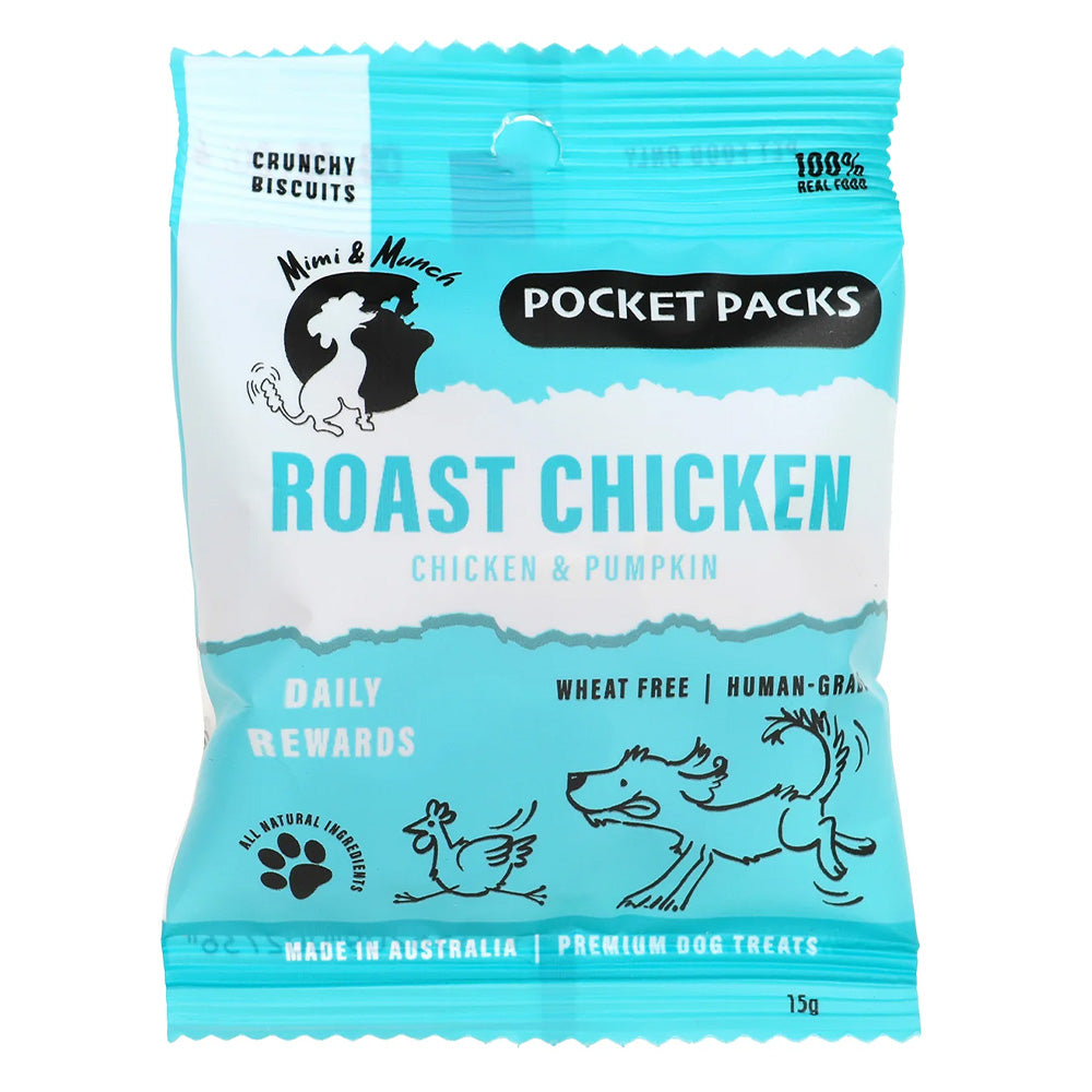 Mimi & Munch Roast Chicken Natural Dog Treats 180Gm