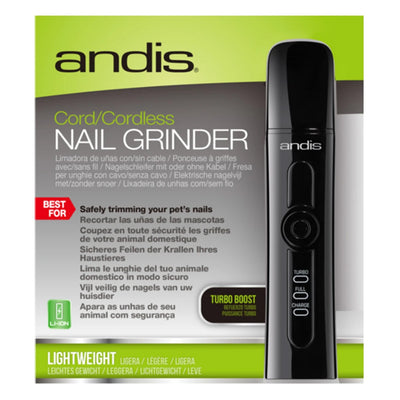 Andis Cord/Cordless Nail Grinder For Dogs And Cats