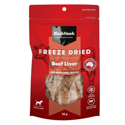 Black Hawk Freeze Dried Beef Liver Dog Treats