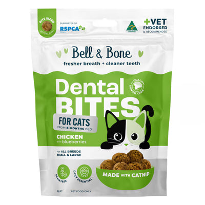 Bell & Bone Dental Bites For All Breeds Chicken With Blueberries Cat Treats