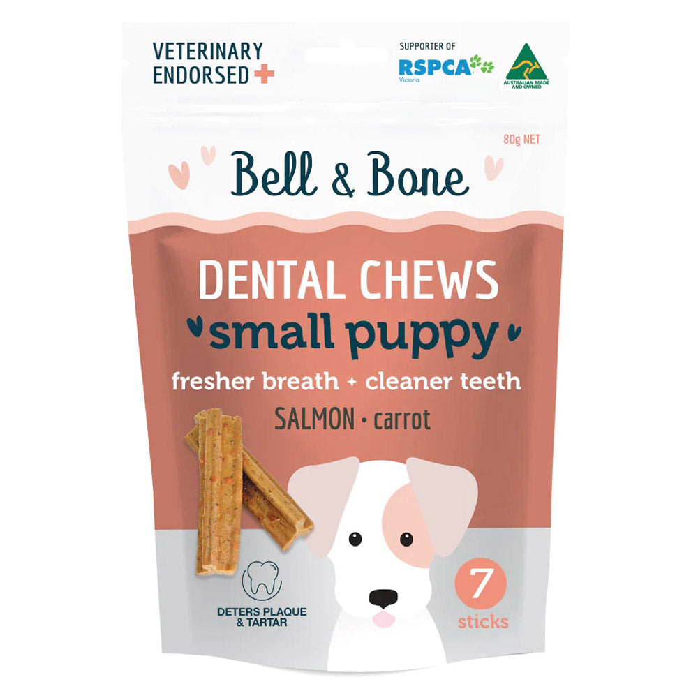Bell And Bone Dental Chews Salmon And Carrot For Big Puppies