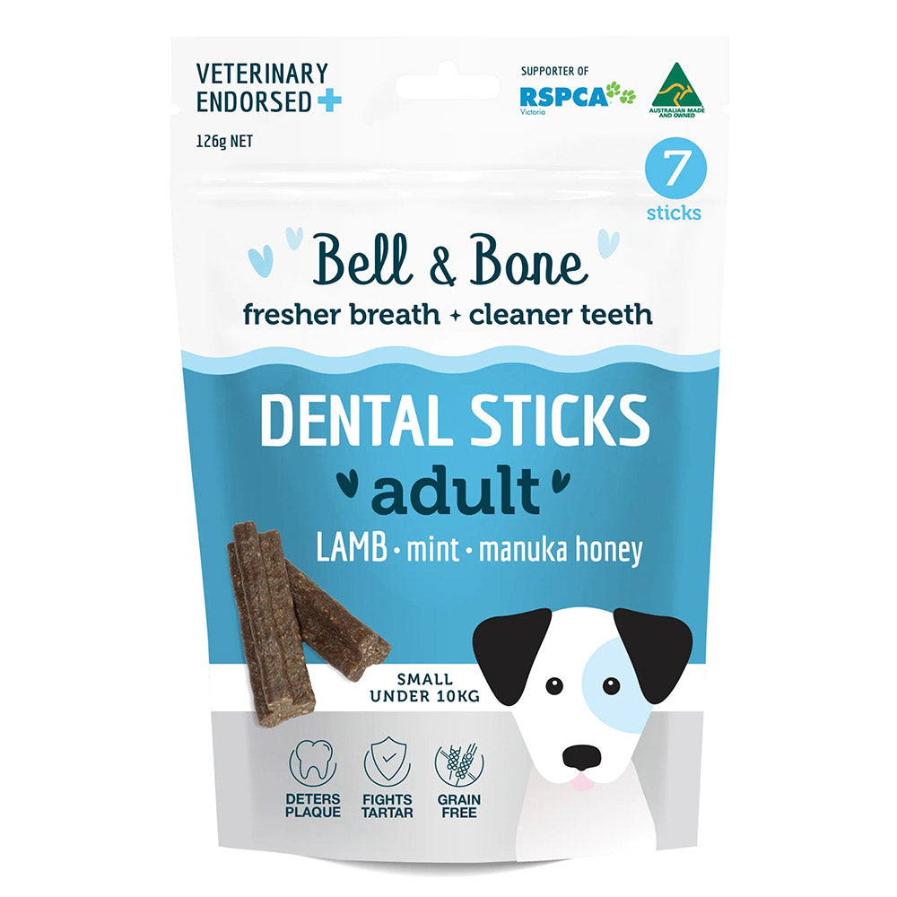 Bell And Bone Dental Sticks Lamb Mint And Manuka Honey For Large Dogs