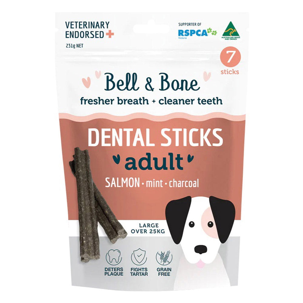 Bell And Bone Dental Sticks Salmon Mint And Charcoal
