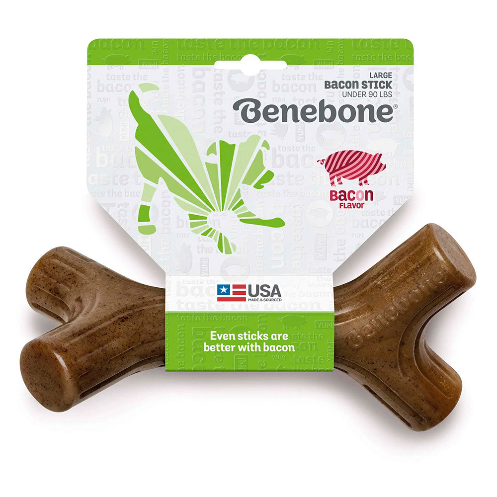 Benebone Bacon Stick Chew Toy For Dogs