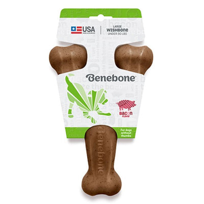 Benebone Wishbone Bacon Chew Toy For Dogs