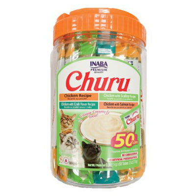 Inaba Churu Chicken And Seafood Recipe Variety Packs Cat Treats