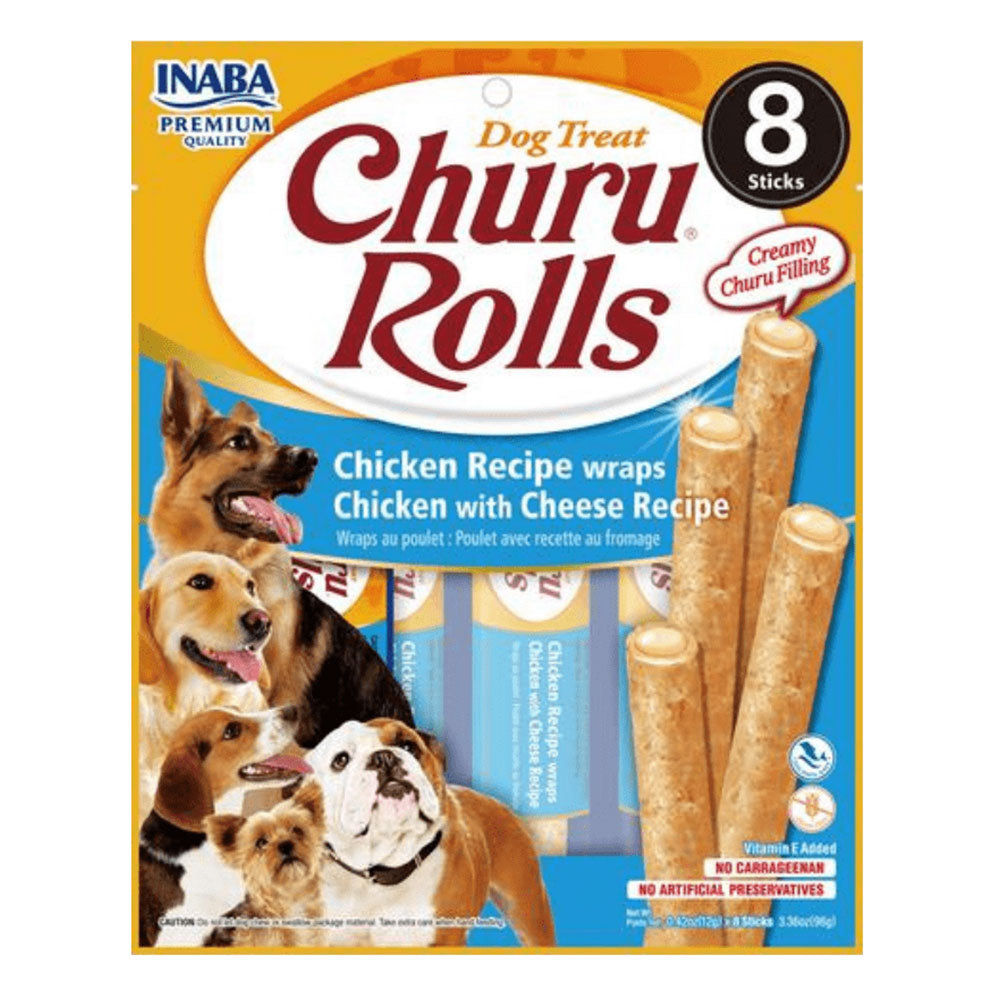 Inaba Churu Rolls Chicken Recipe Wraps Chicken With Cheese Recipe Dog Treat