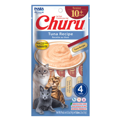 Inaba Churu Senior 10+ Years Tuna Recipe Cat Treat 