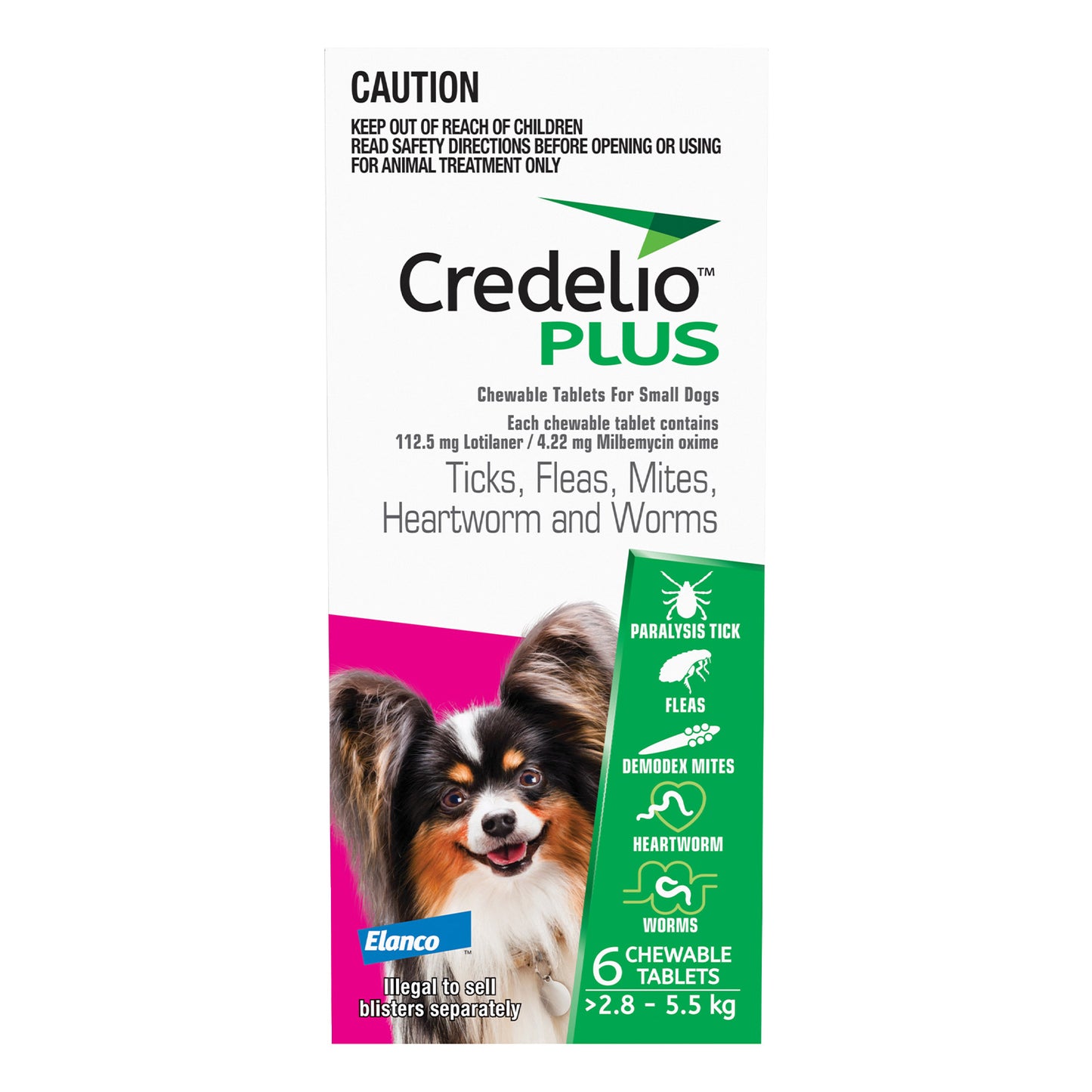 Credelio Plus For Small Dogs 2.8 - 5.5 Kg Pink