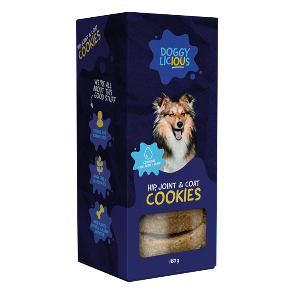 Doggylicious Hip  Joint & Coat Cookies For Dogs 