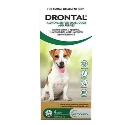 Drontal Wormers Tabs For Dogs 3Kg (Green)