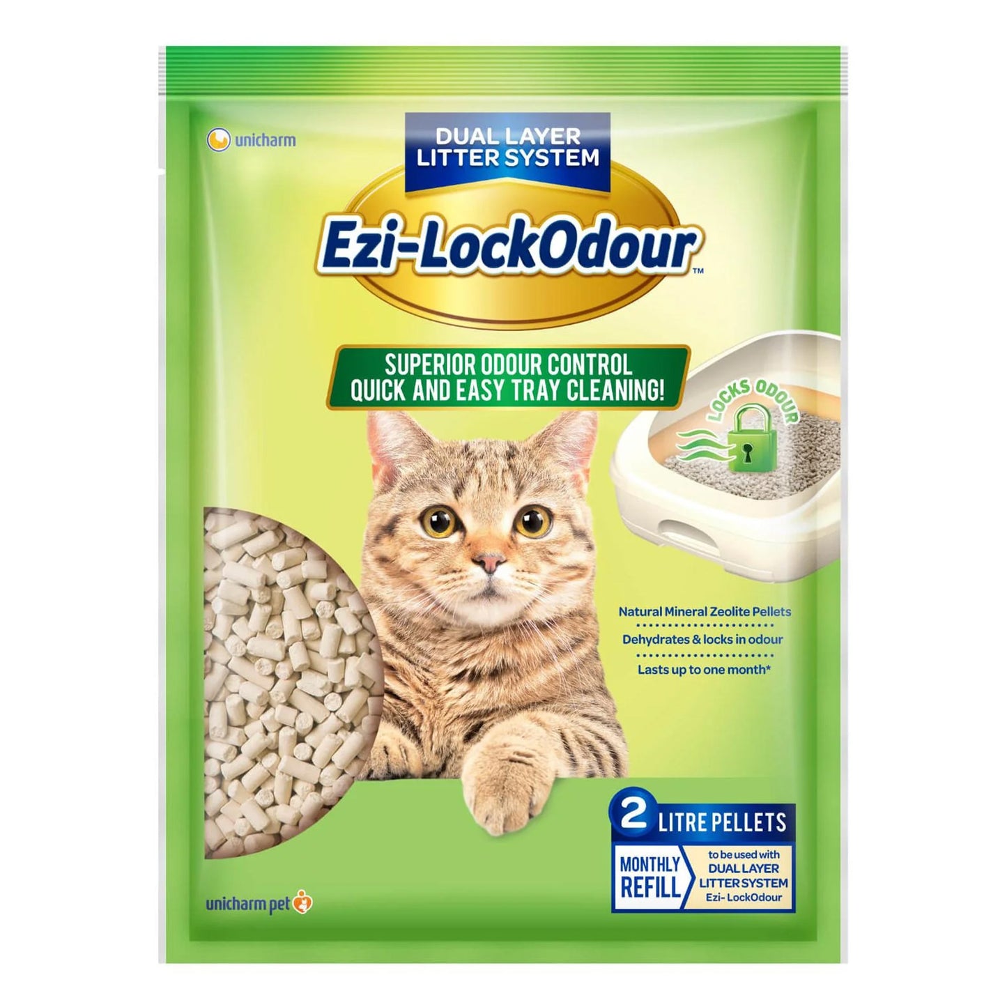 Ezi-Lockodour Natural Mineral Zeolite Cat Litter Pellets