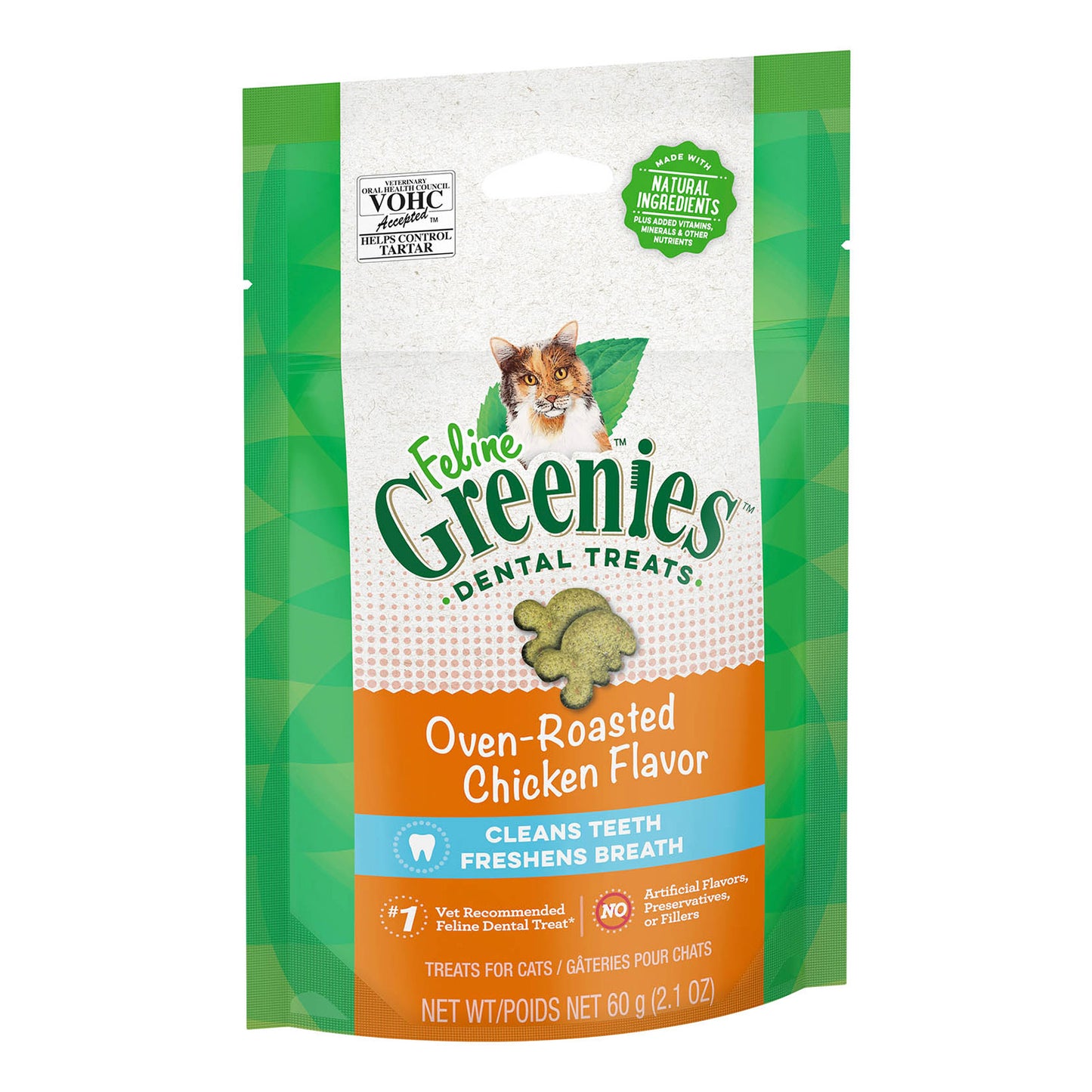 Greenies Feline Oven-Roasted Chicken Flavor Dental Cat Treats