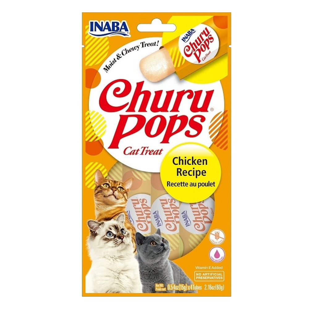 Inaba Churu Pops Chicken Recipe Cat Treat 
