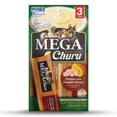 Inaba Mega Churu Chicken With Pumpkin Recipe Dog Treat 