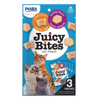 Inaba Juicy Bites Crab And Scallop Flavor Cat Treat