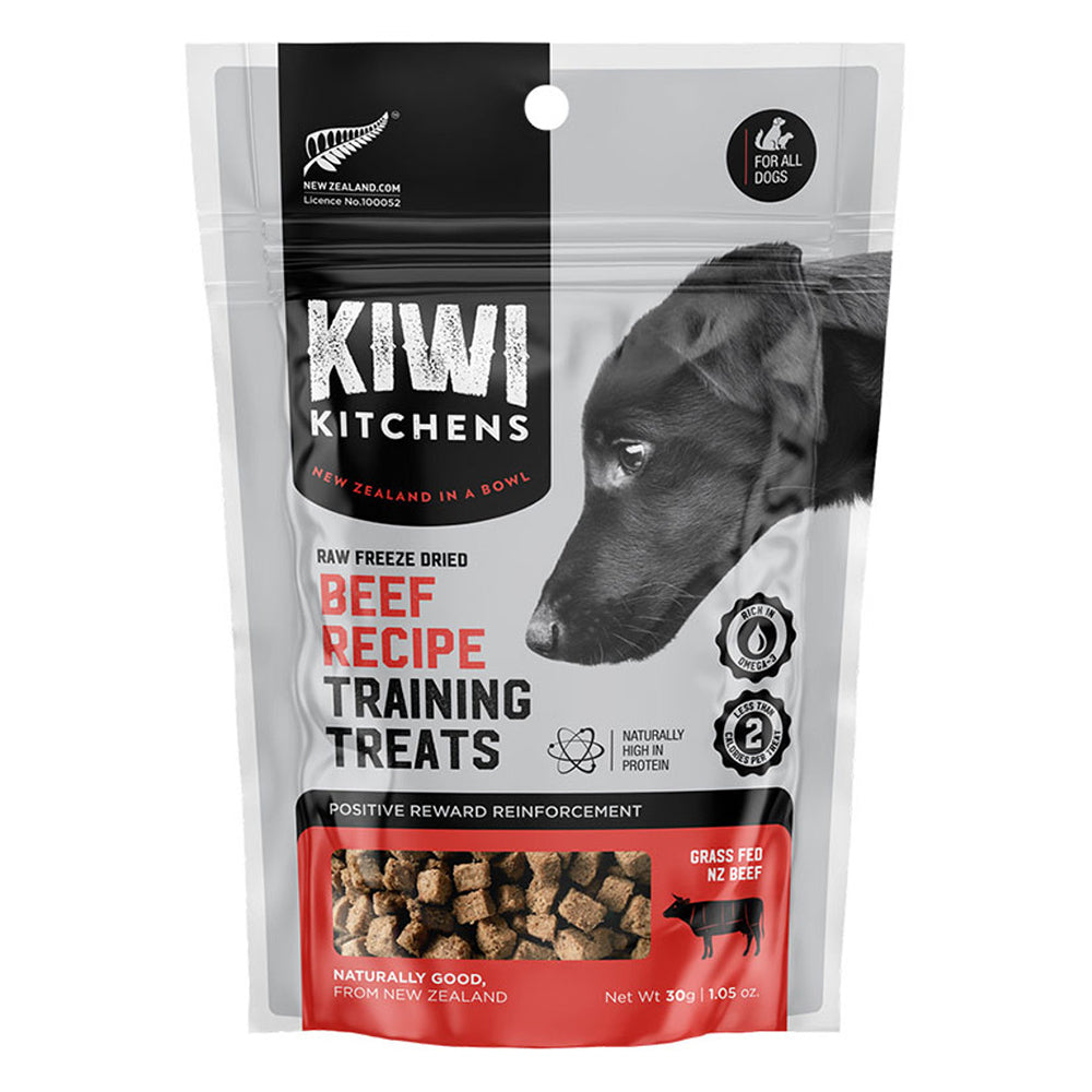 Kiwi Kitchens Freeze Dried Dog Beef Recipe Training Treat