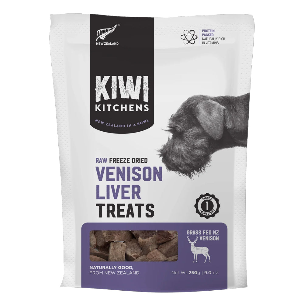 Kiwi Kitchens Raw Freeze Dried Venison Liver Grain Free Treats For Dogs