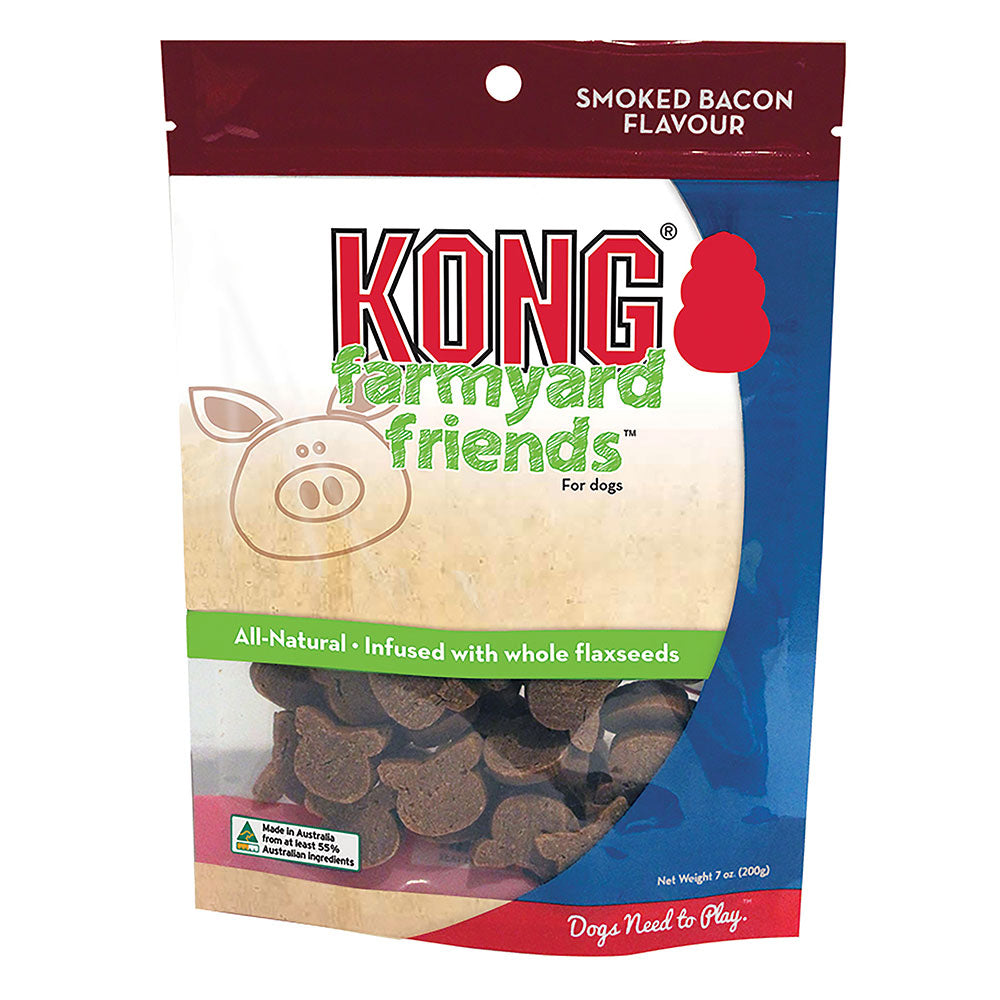 Kong Farmyard Friends Smoked Bacon Flavour Dog Treats