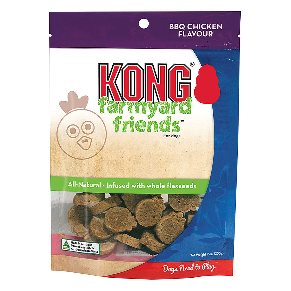 Kong Farmyard Friends Bbq Chicken Flavour Dog Treats 