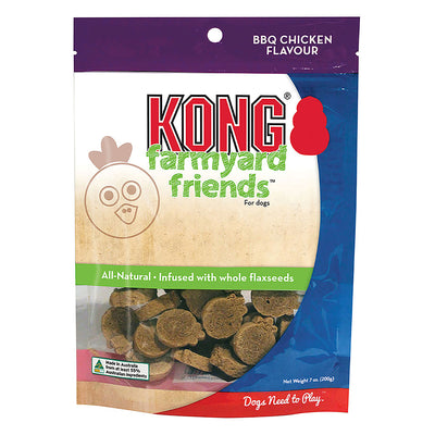Kong Farmyard Friends Bbq Chicken Flavour Dog Treats 