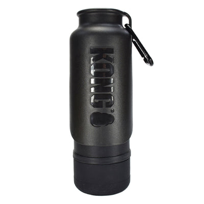 Kong H2O Portable Insulated Stainless Steel Bottle With Lid Bowl For Dogs