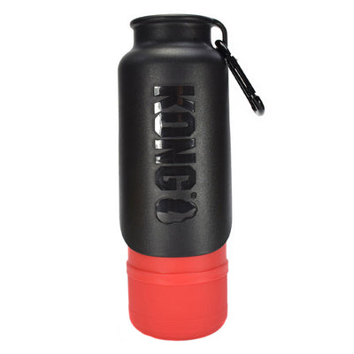 Kong H2O Portable Insulated Stainless Steel Bottle With Lid Bowl For Dogs