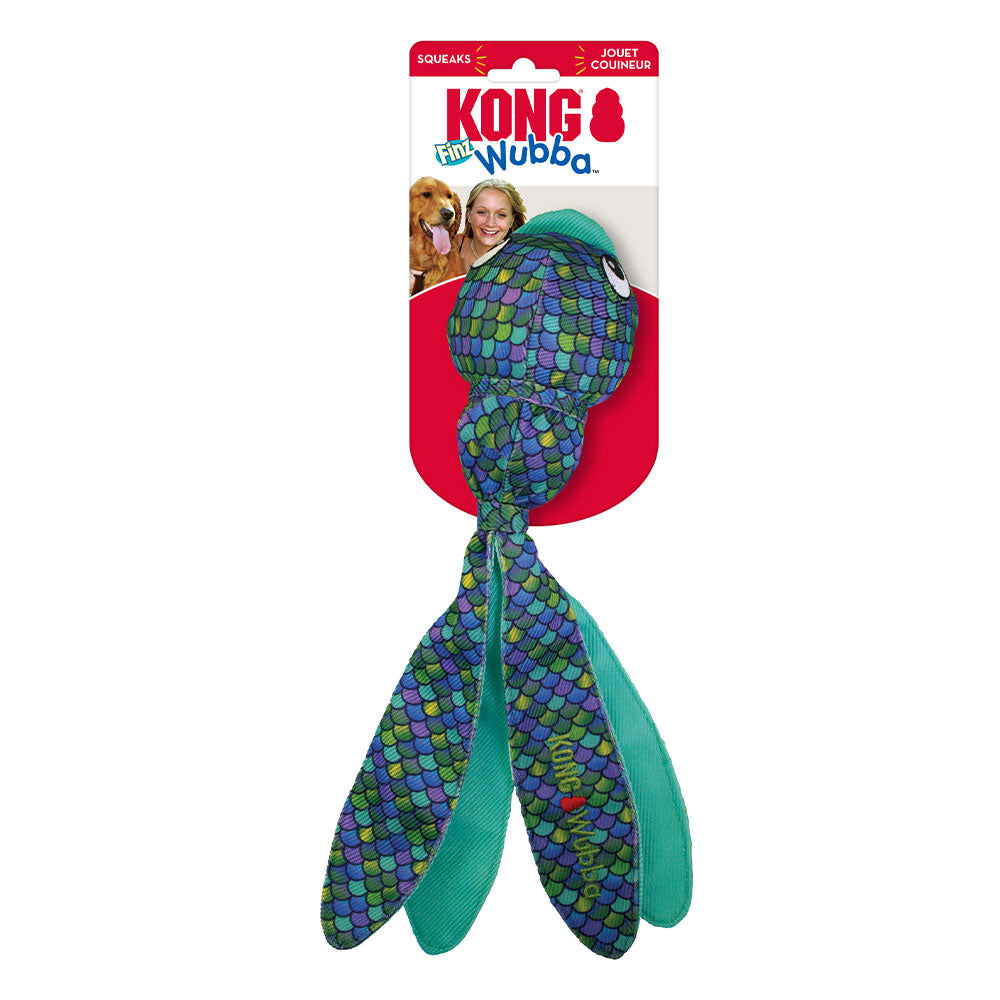 Kong Wubba Finz Squeaker Toy For Dogs