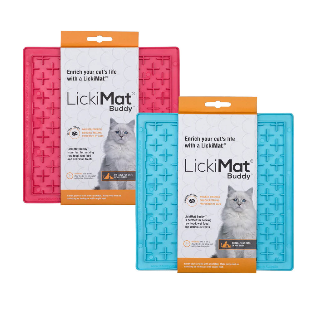 Lickimat Classic Buddy Cat Turquoise