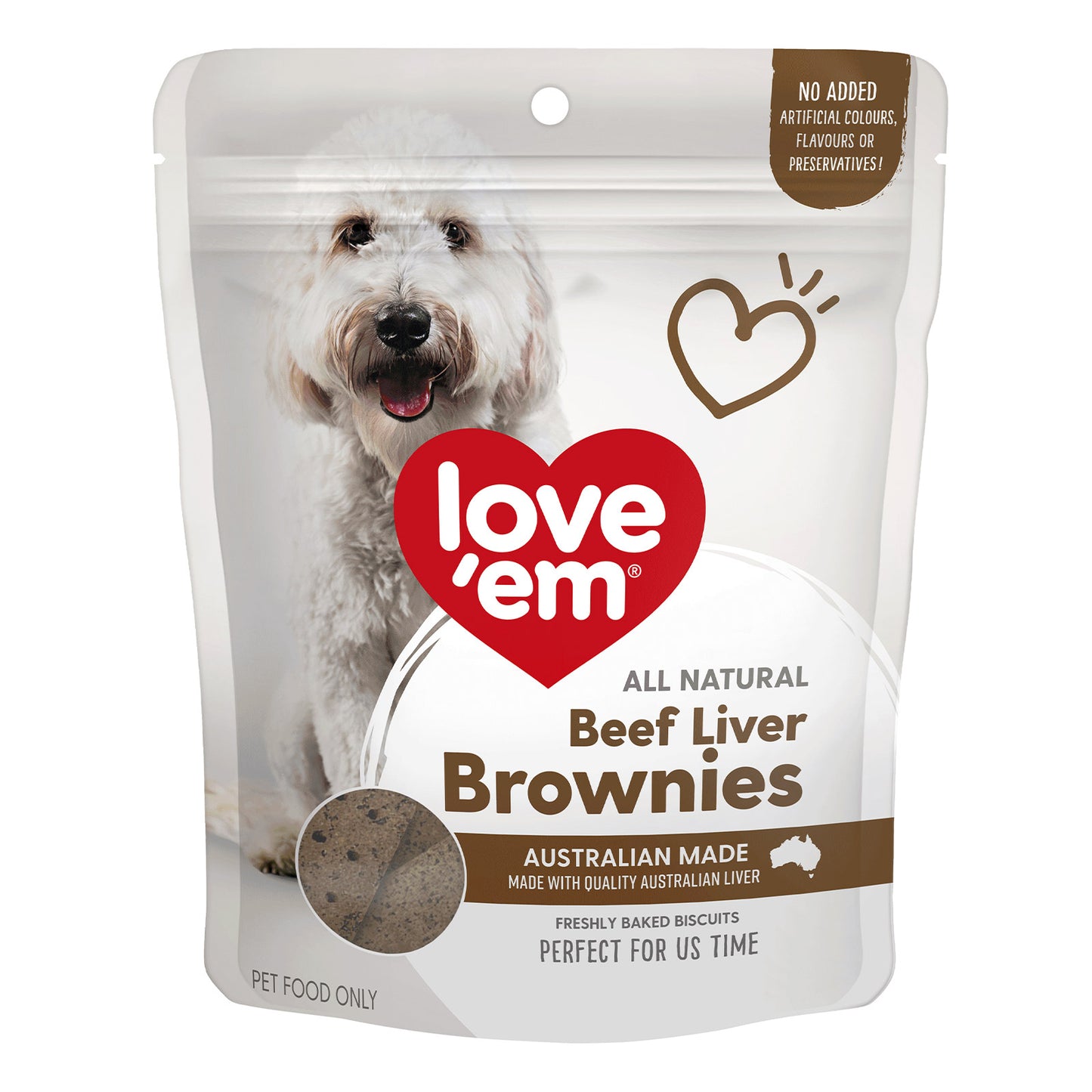 Love Em Beef Liver Brownies Treats For Dogs 