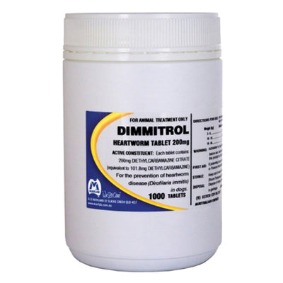 Dimmitrol Tablets For Dogs 200Mg
