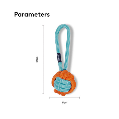 Pawzcity Interactive Rope Ball With Loop