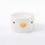 Purroom Elevated Chick Ceramic Pet Bowl Tilted