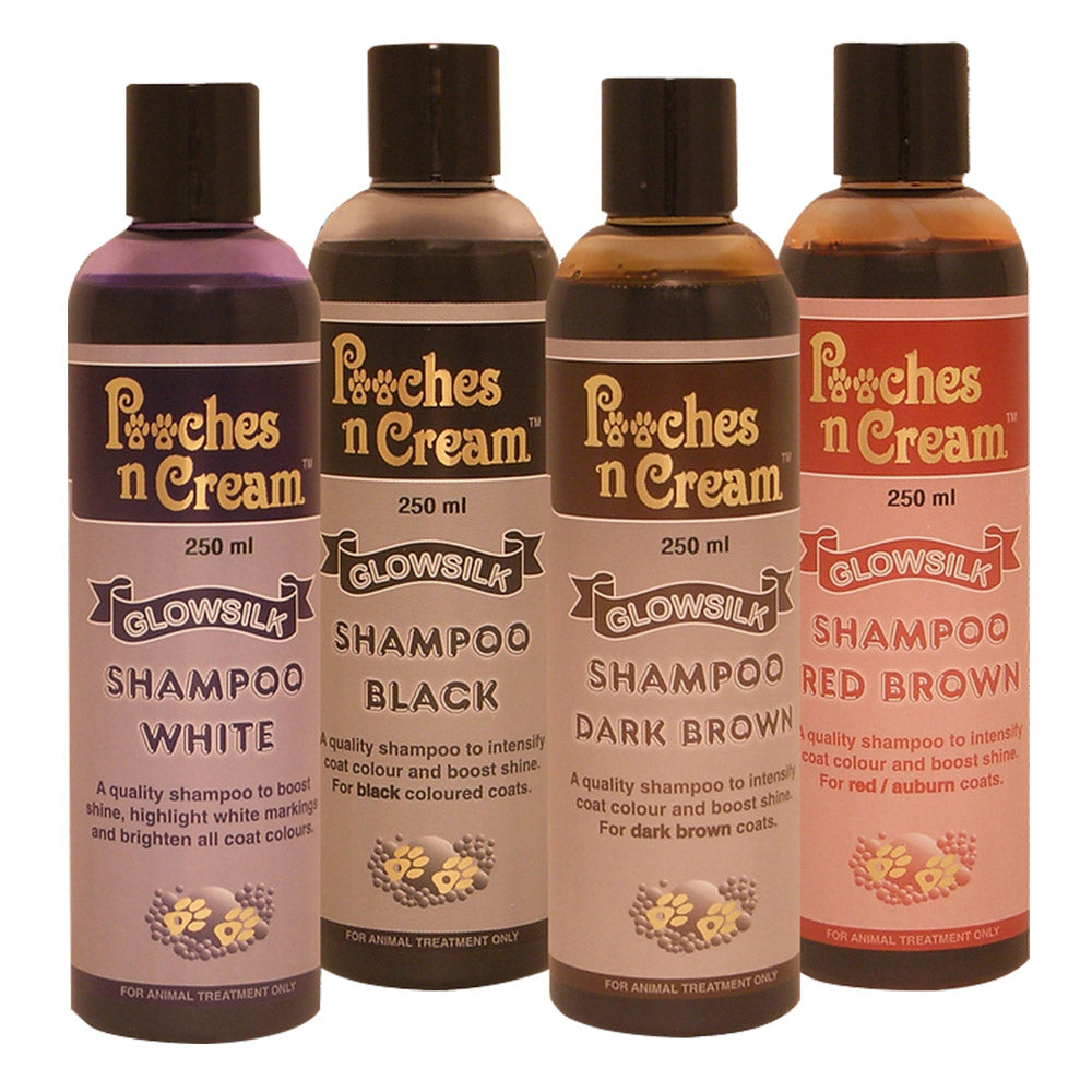 Equinade Pooches n Cream Glowsilk Shampoo Black