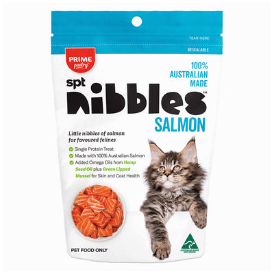 Prime Pantry Nibbles Spt Single Protein Salmon Treats For Cats 40 Gm