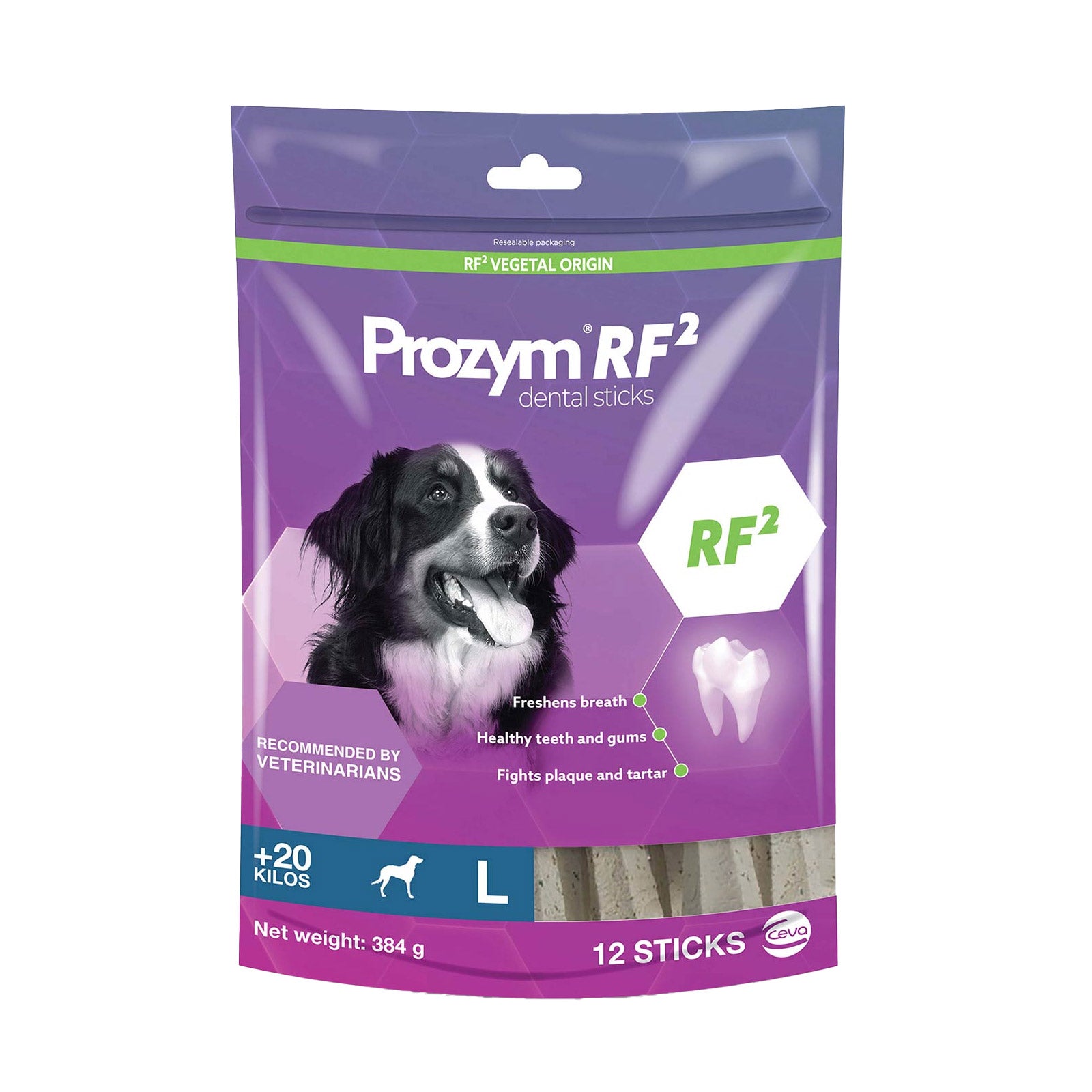 Prozym Rf2 Dental Sticks for Large Dogs Over 20 kg (12 Pieces)