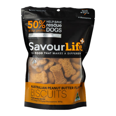 Savourlife Australian Peanut Butter Flavour Biscuit Treats For Dogs
