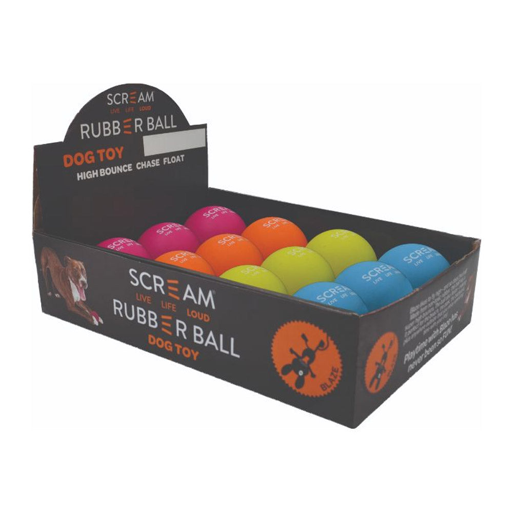 Scream Rubber Ball Dog Toy